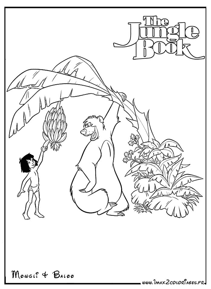 coloriage le livre de la jungle en ligne