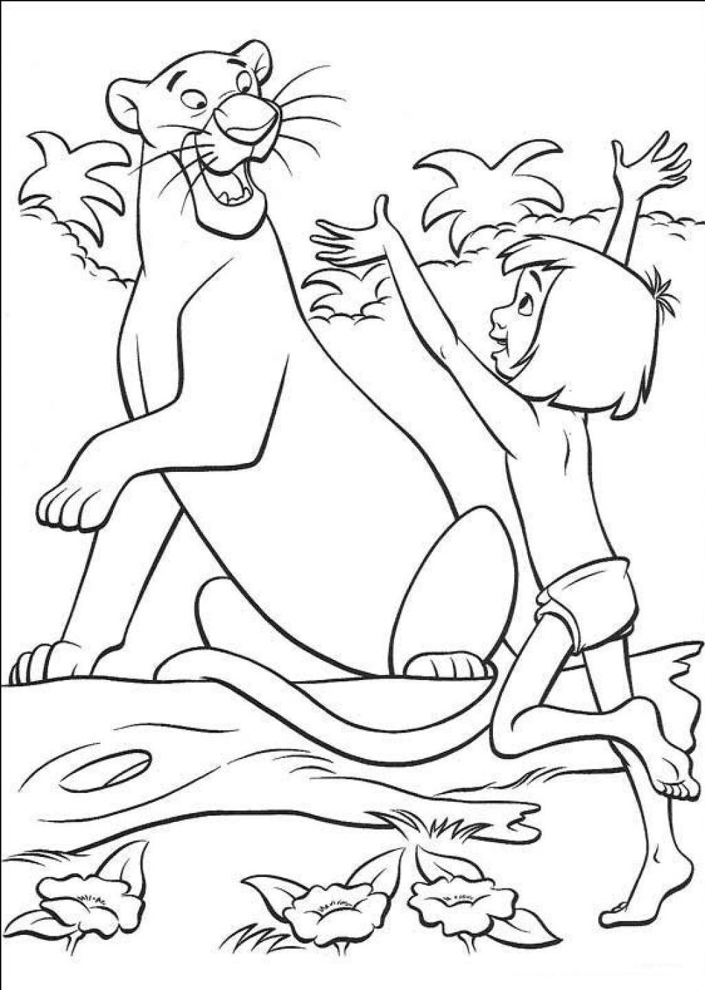 coloriage ƒ dessiner le livre de la jungle ƒ imprimer dessin le livre de la jungle en ligne