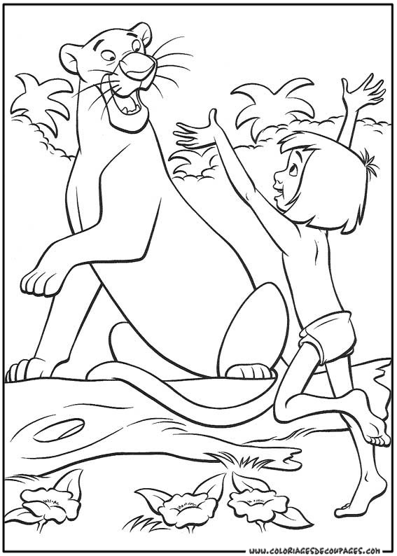 coloriage à imprimer le livre de la jungle