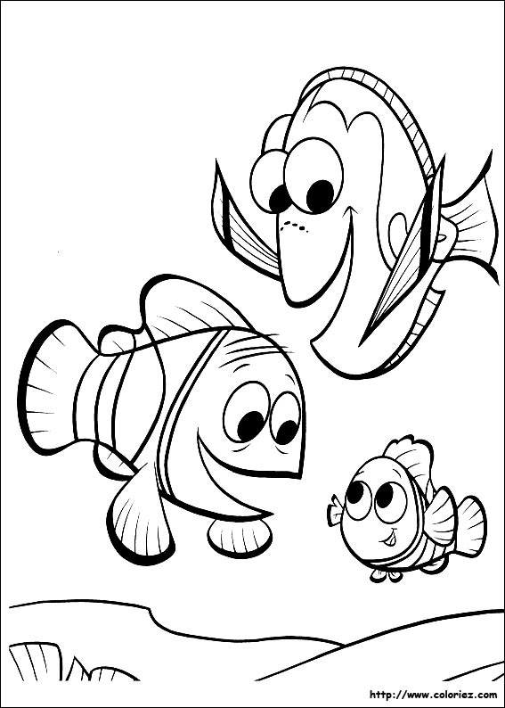 coloriage le monde de nemo