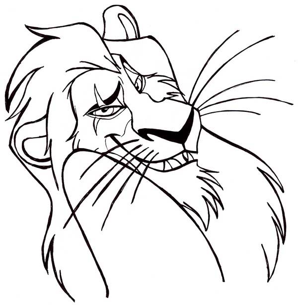 scar and simba coloring pages - photo #14