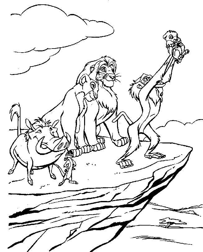 19 dessins de coloriage Le Roi Lion Scar à imprimer