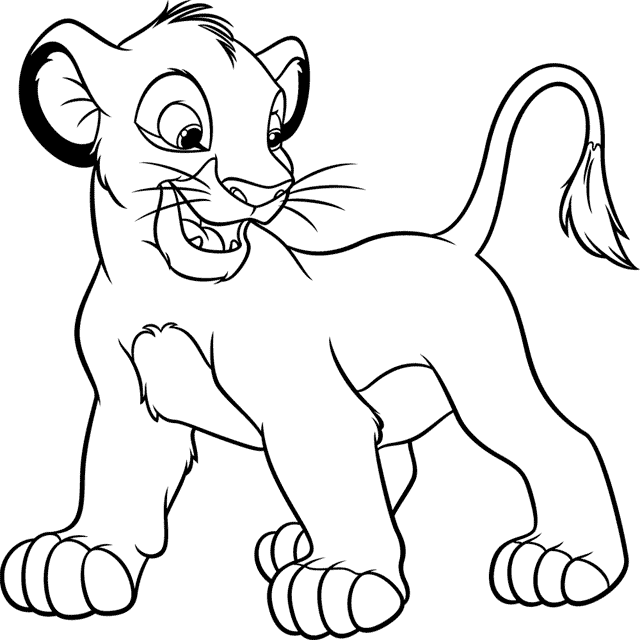 dessin le roi lion gratuit à imprimer