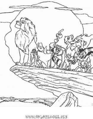Coloriage A Imprimer Le Roi Lion Gratuit