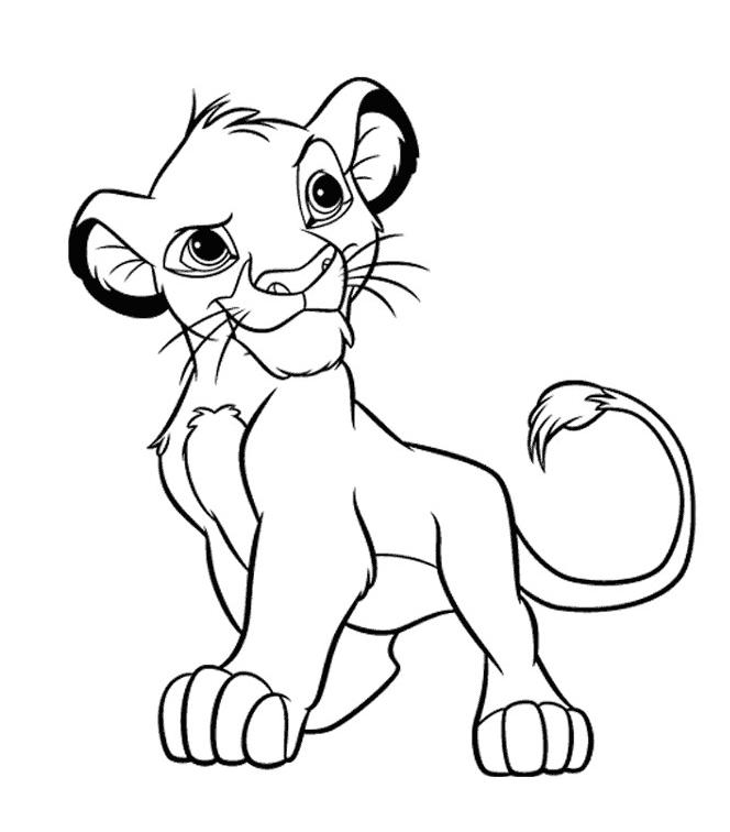 coloriage  dessiner le roi lion 1