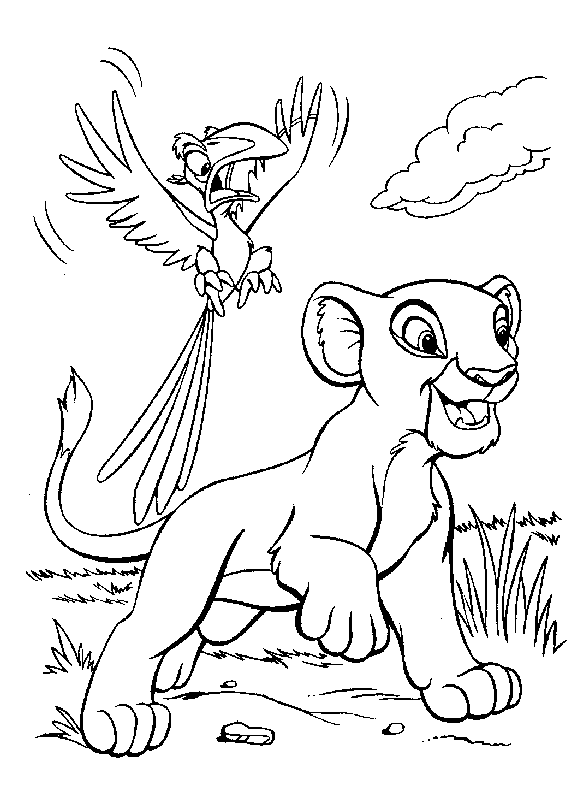 jeu de dessin le roi lion