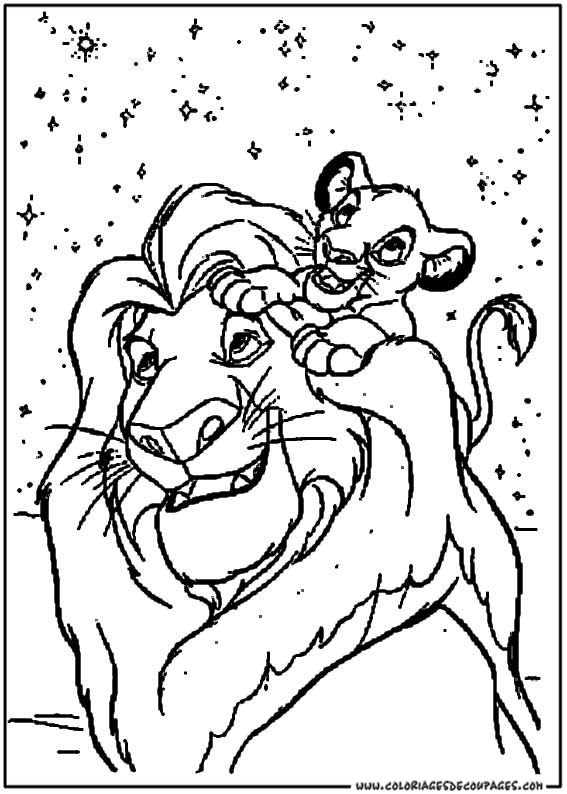 dessin le roi lion pdf