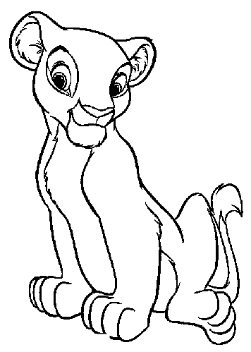 dessin le roi lion à imprimer gratuit