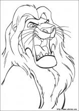 jeu dessin à colorier le roi lion