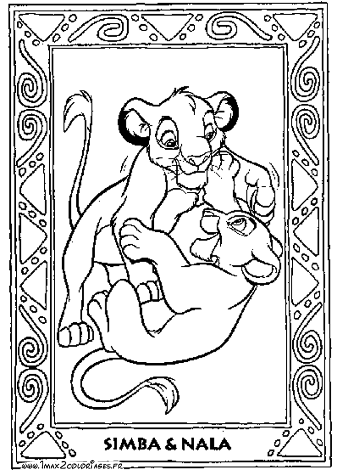 coloriage le roi lion  imprimer