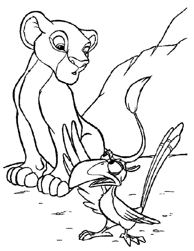 dessin  imprimer le roi lion