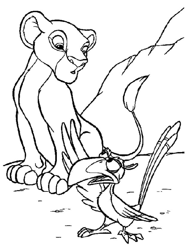 dessin à imprimer le roi lion