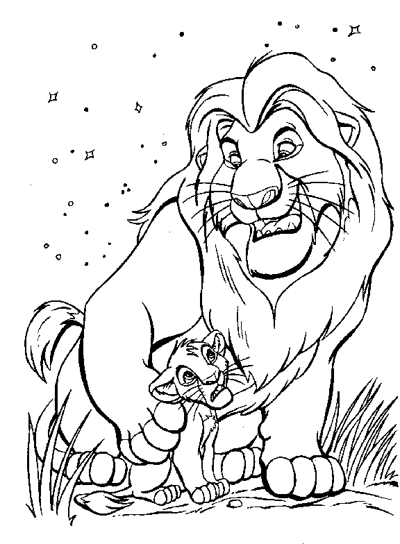 coloriage le roi lion