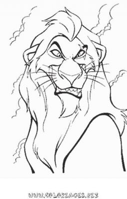 dessin  colorier de le roi lion 2