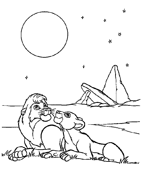 dessin de le roi lion 2