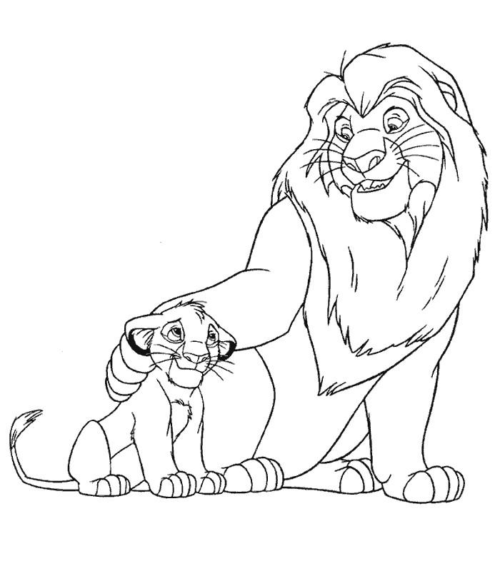 dessin le roi lion en ligne