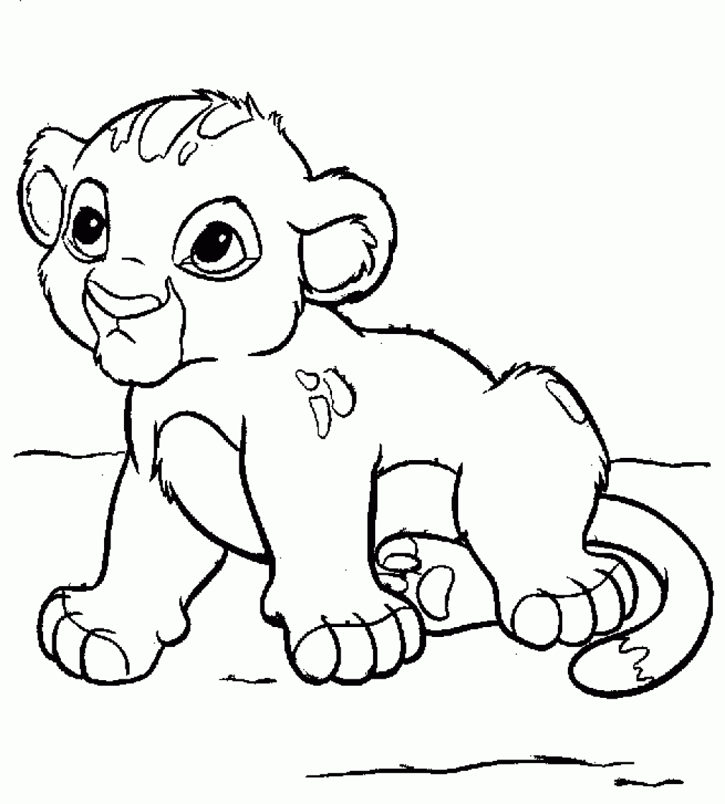 jeux de dessin a colorier le roi lion