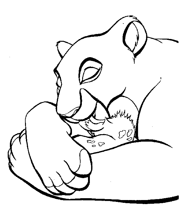 coloriage  dessiner le roi lion 2 a imprimer