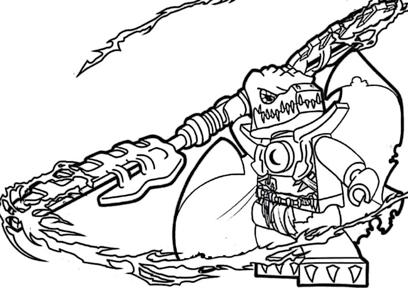 coloriage  dessiner lego chima gratuit a imprimer