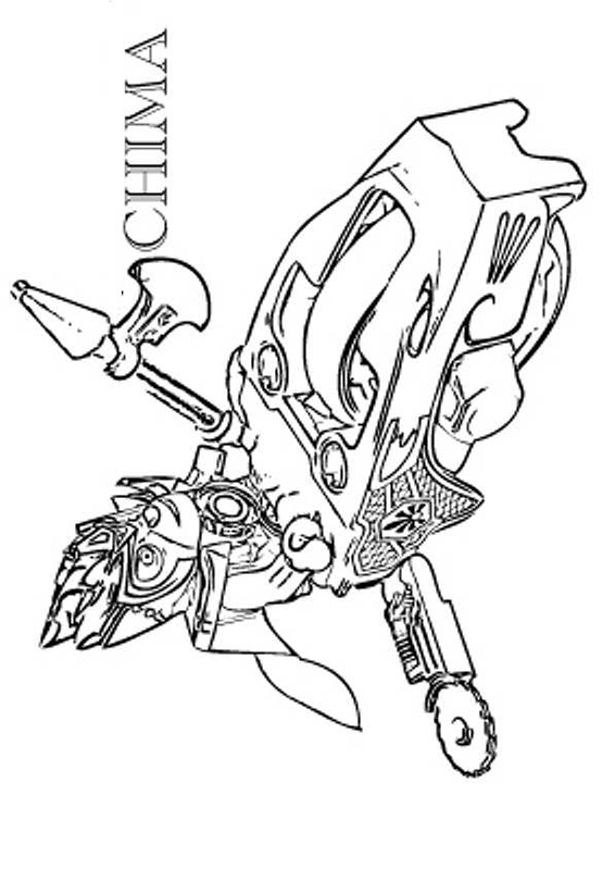 coloriage lego chima eris