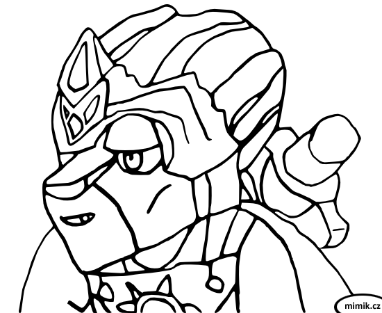 coloriage lego chima worriz