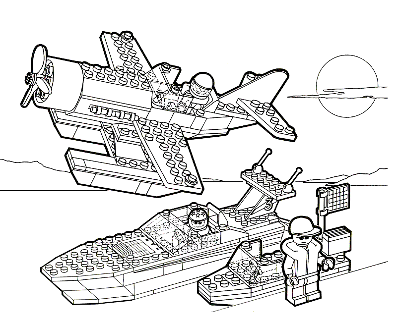 coloriage lego city voiture