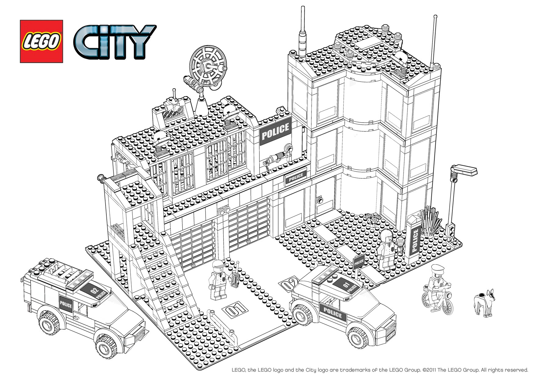 dessin lego city  imprimer