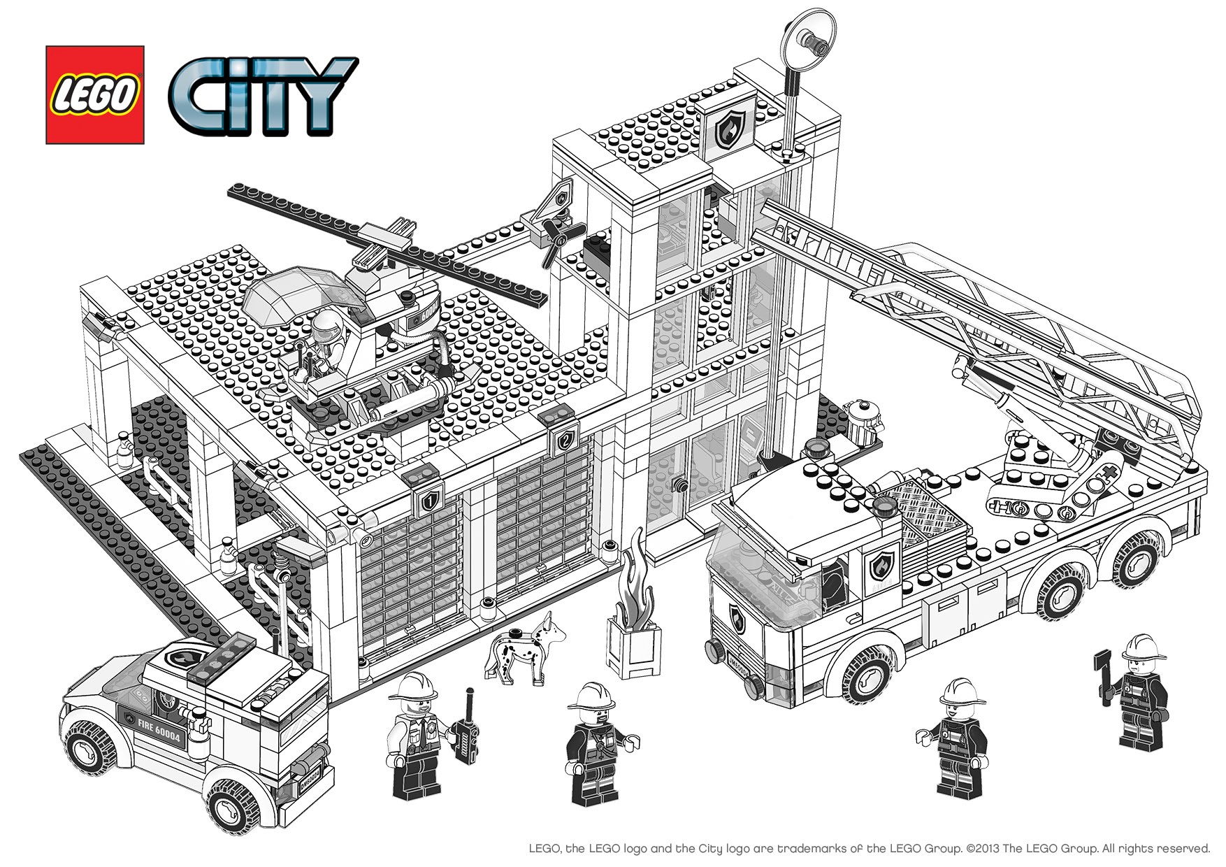 Meilleur De Coloriage Lego Pompier Lego City