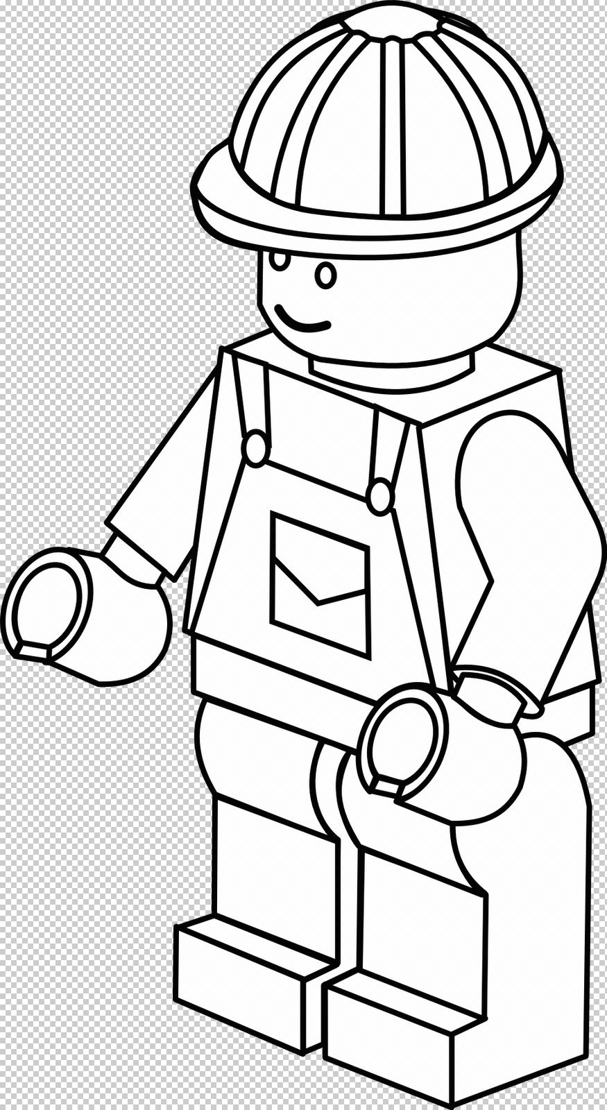 coloriage lego city pompier