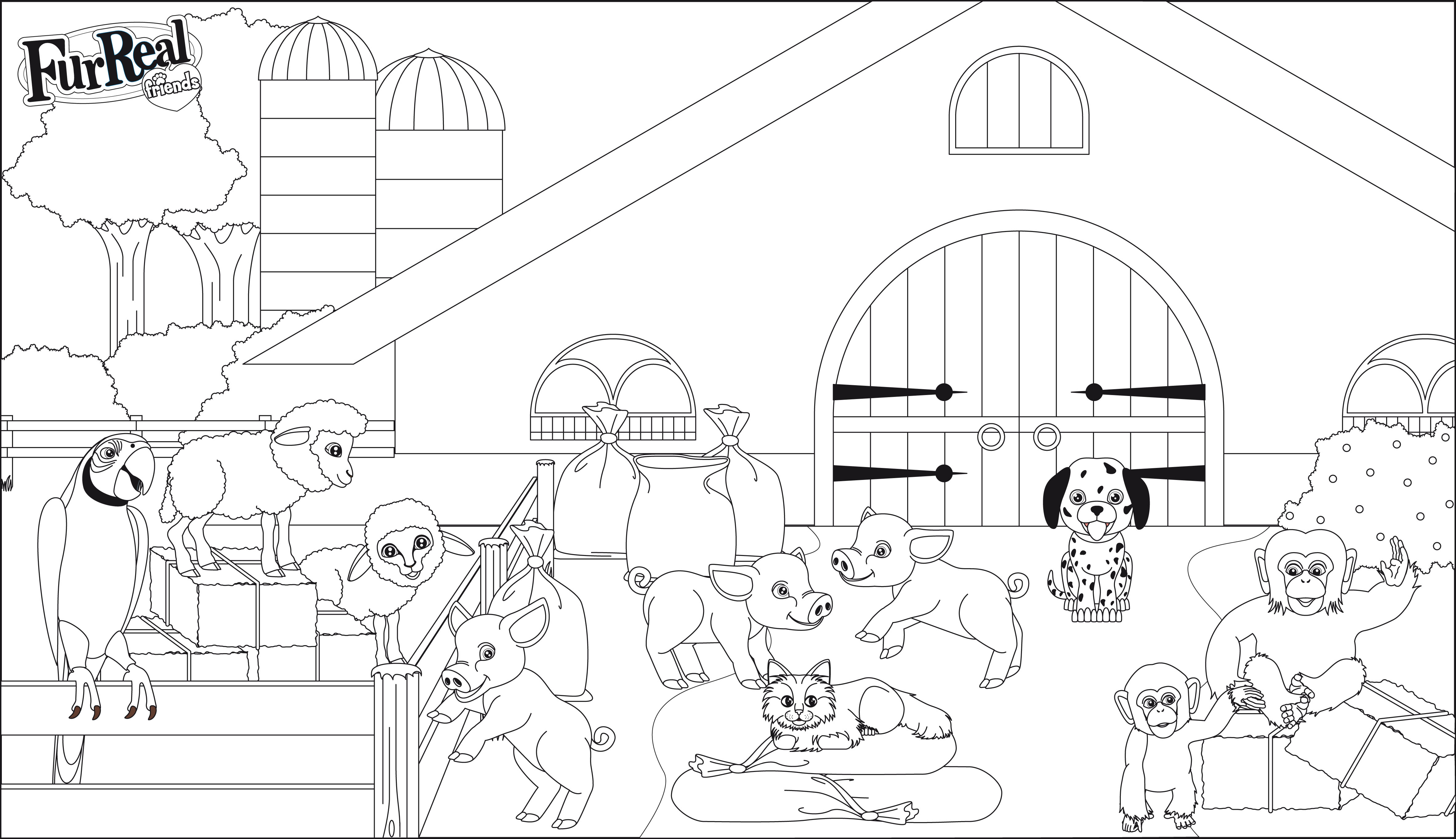 coloriage lego friends animaux