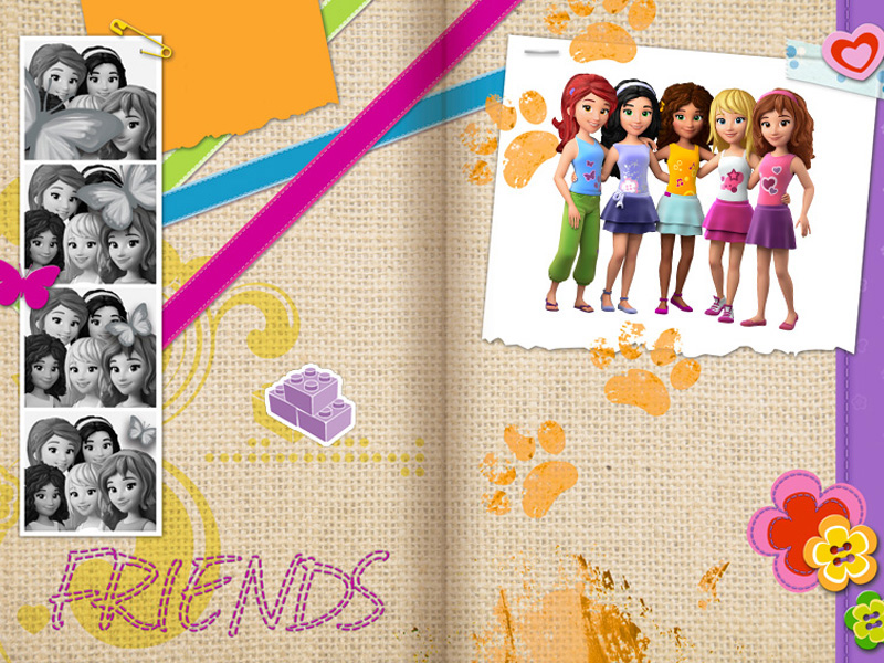 coloriage lego friends animaux