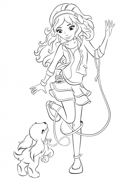 11 dessins de coloriage Lego Friends Noel à imprimer coloriage lego friends noel
