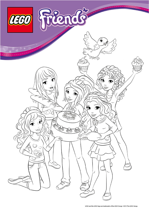 coloriage lego friends noel 16207