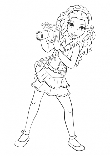 11 dessins de coloriage Lego Friends Noel à imprimer coloriage lego friends noel