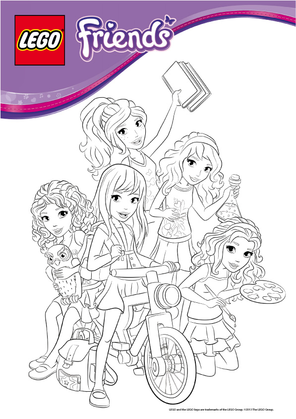 coloriage lego friends