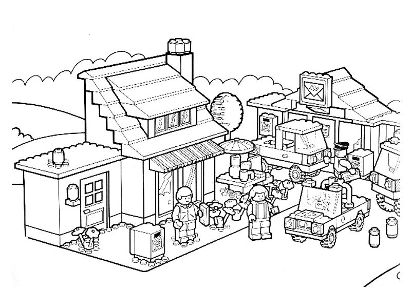 coloriage à dessiner gratuit à imprimer lego friends