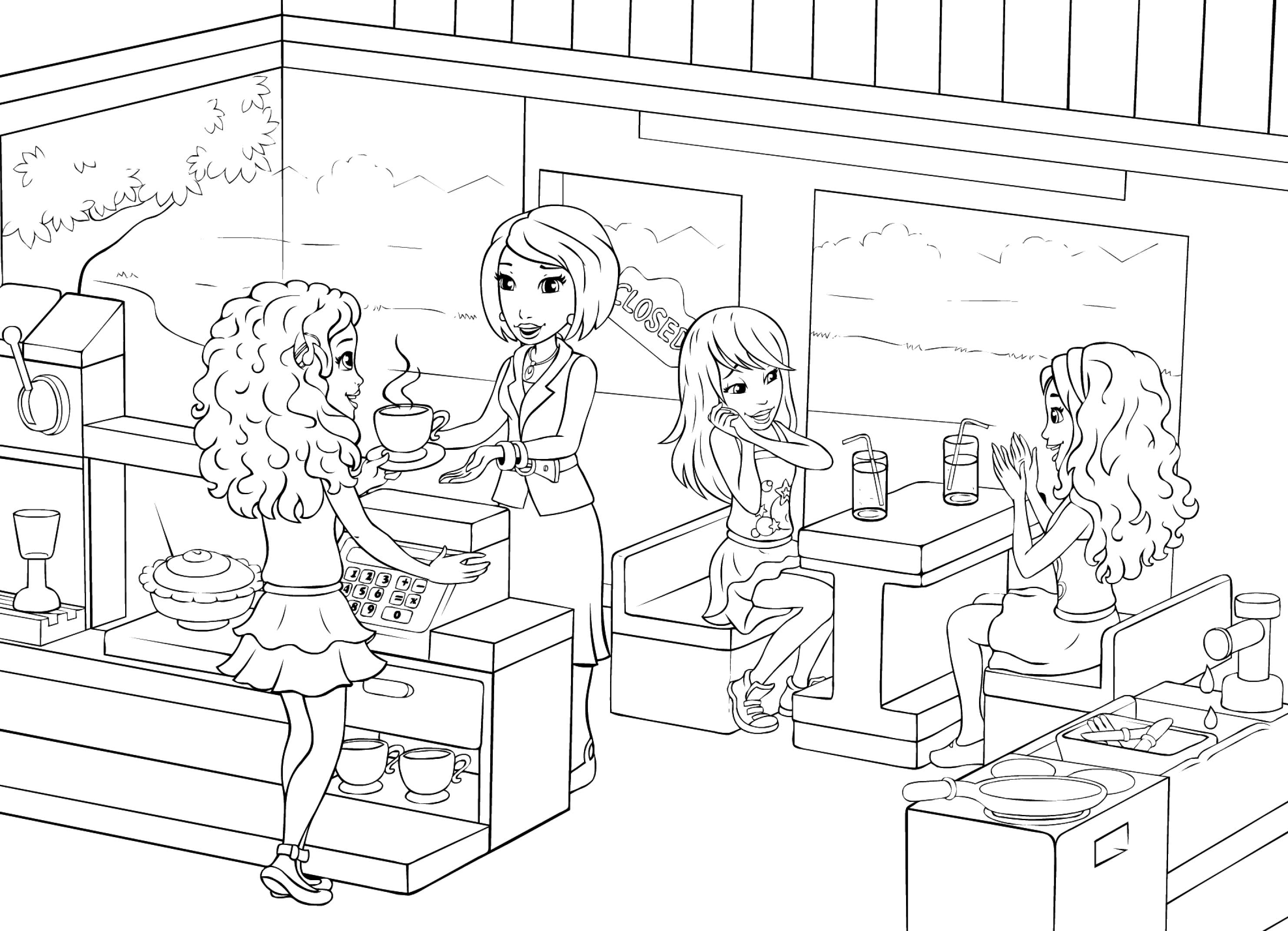 coloriage de lego friends gratuit dessin ƒ colorier de lego friends en ligne