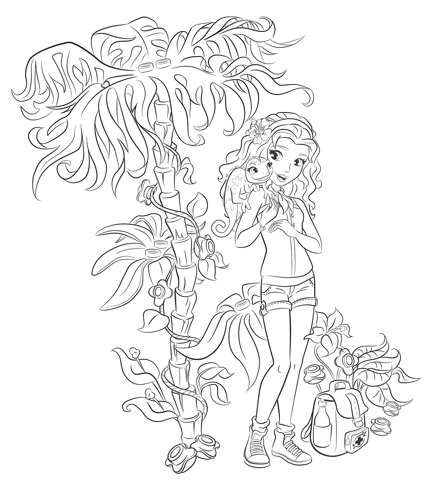 coloriage de lego friends gratuit dessin ƒ colorier lego friends ƒ imprimer gratuit