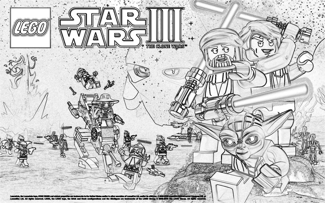 coloriage lego star wars