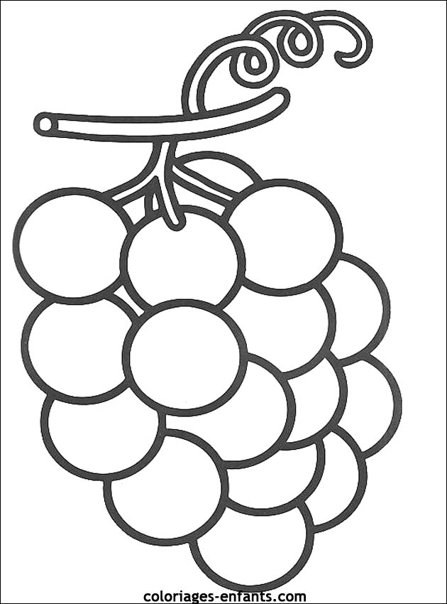 dessin à colorier legumes fruits imprimer