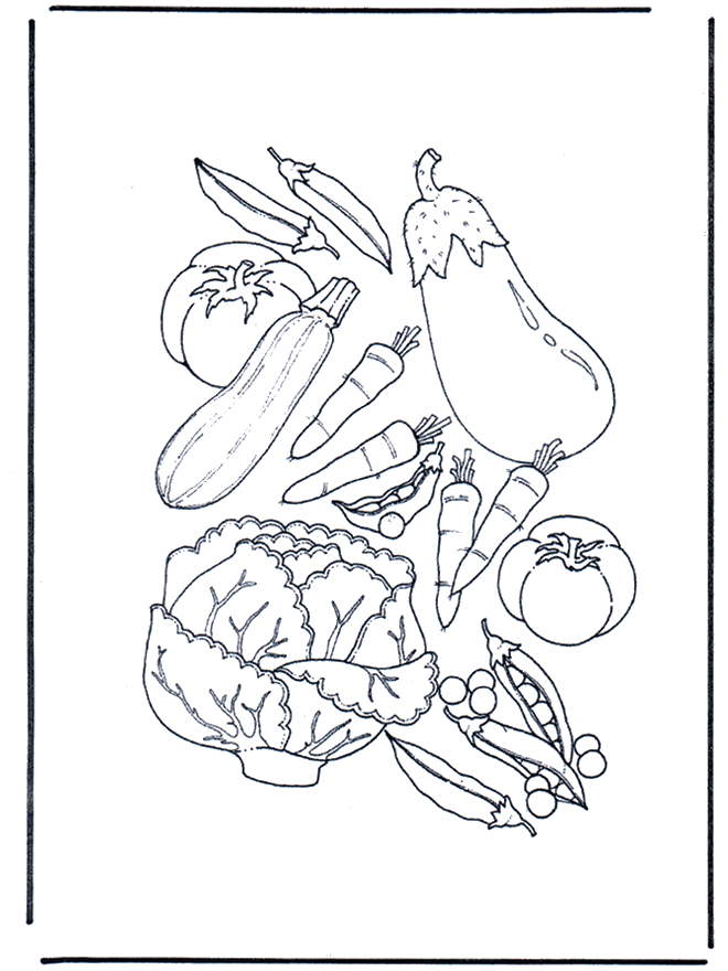 dessin de légume rigolo