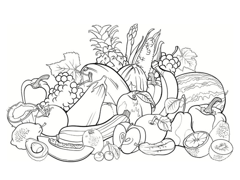 dessin légumes en ligne