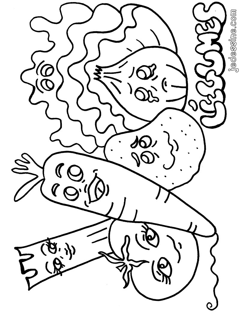 coloriage légumes d hiver