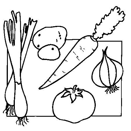 dessin legume a imprimer