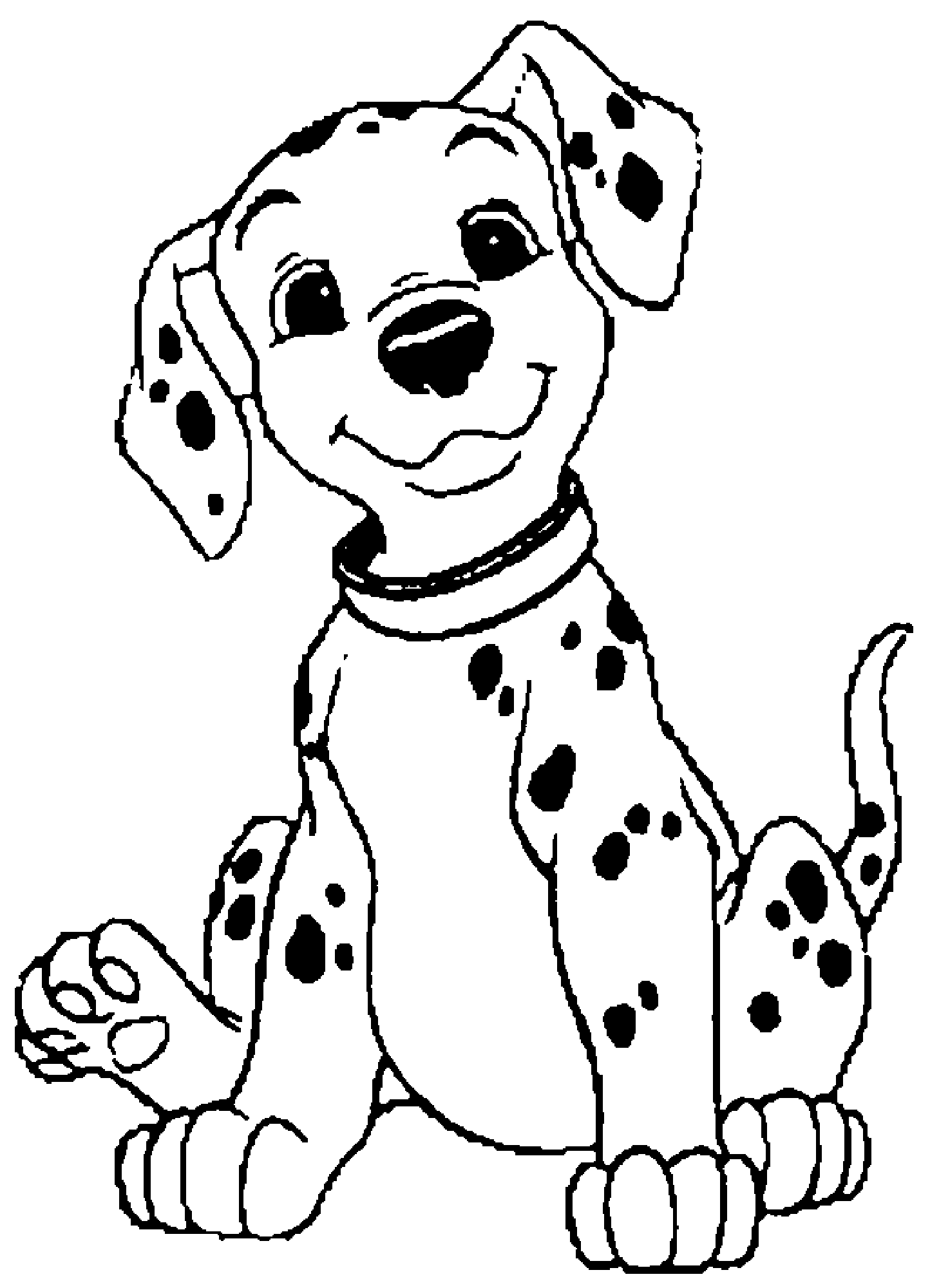 coloriage à dessiner les 101 dalmatiens