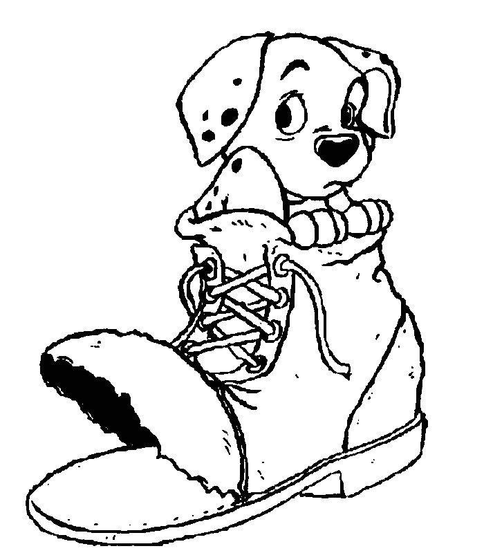 dessin à colorier 101 dalmatiens imprimer gratuit