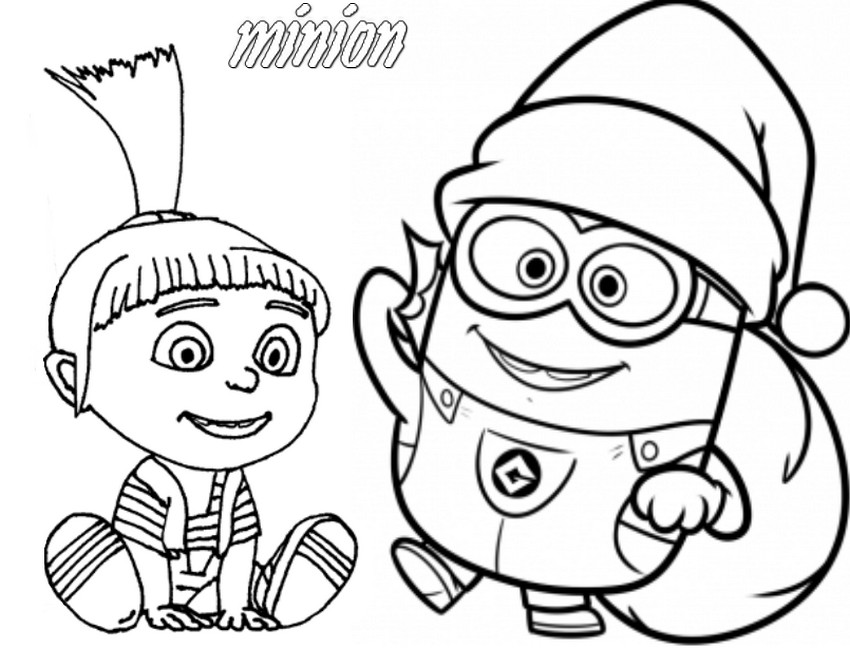 coloriage minions