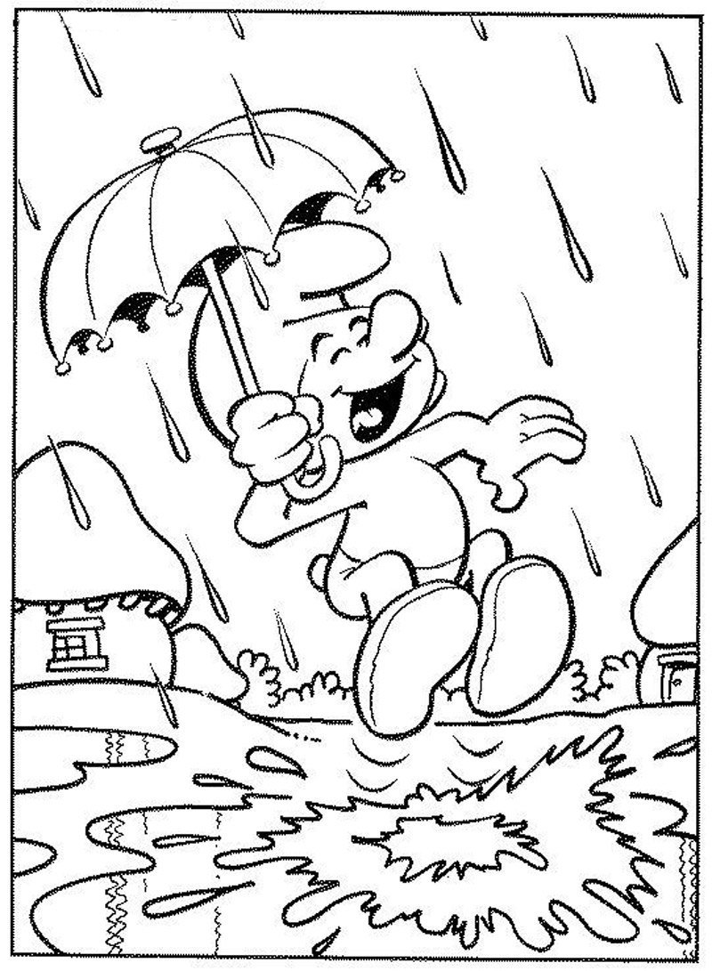 coloriage ƒ dessiner sur les schtroumpfs