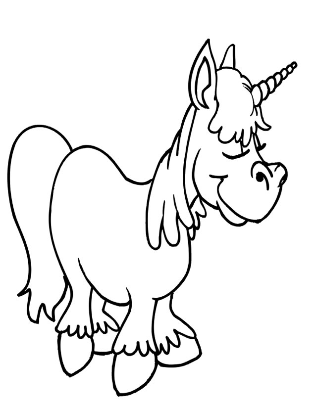 dessin licorne magique