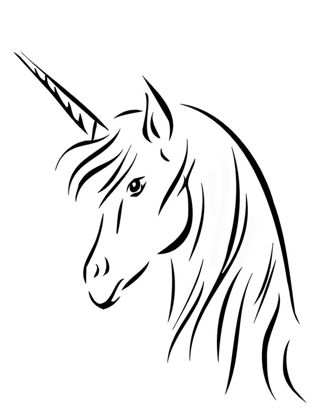 dessin a colorier licorne a imprimer